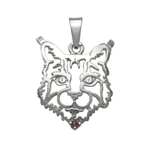 Chat – Maine Coon K – Pendentif en argent 925/1000 - 4