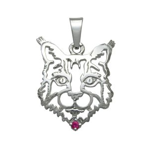 Chat – Maine Coon K – Pendentif en argent 925/1000 - 2