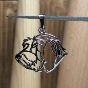 Irish Wolfhound – silver sterling pendant - 1