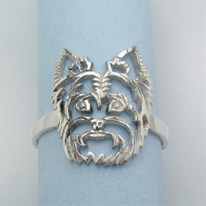 Yorkshirský terier – stříbrný prsten 925/1000 - 2