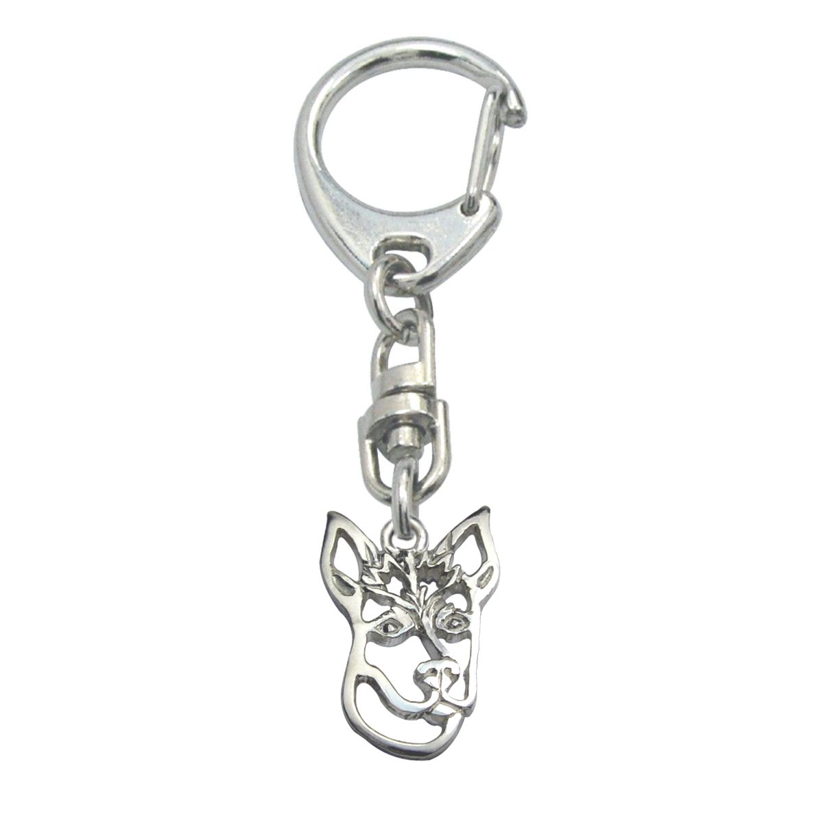 Peruvian Hairless Dog – keyring - Silver Paws