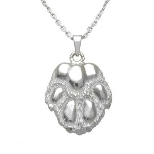 Paw big – dog – silver sterling pendant - 1