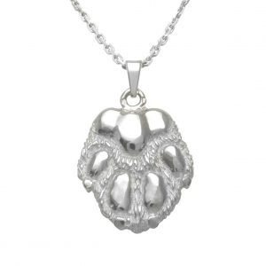 Paw big – dog – silver sterling pendant - 1