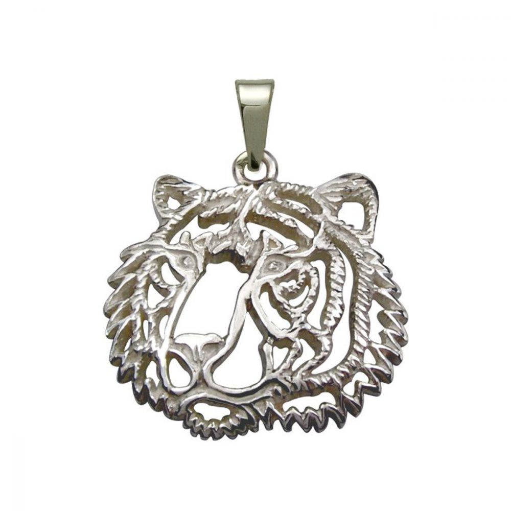 Tiger – silver sterling pendant - 1
