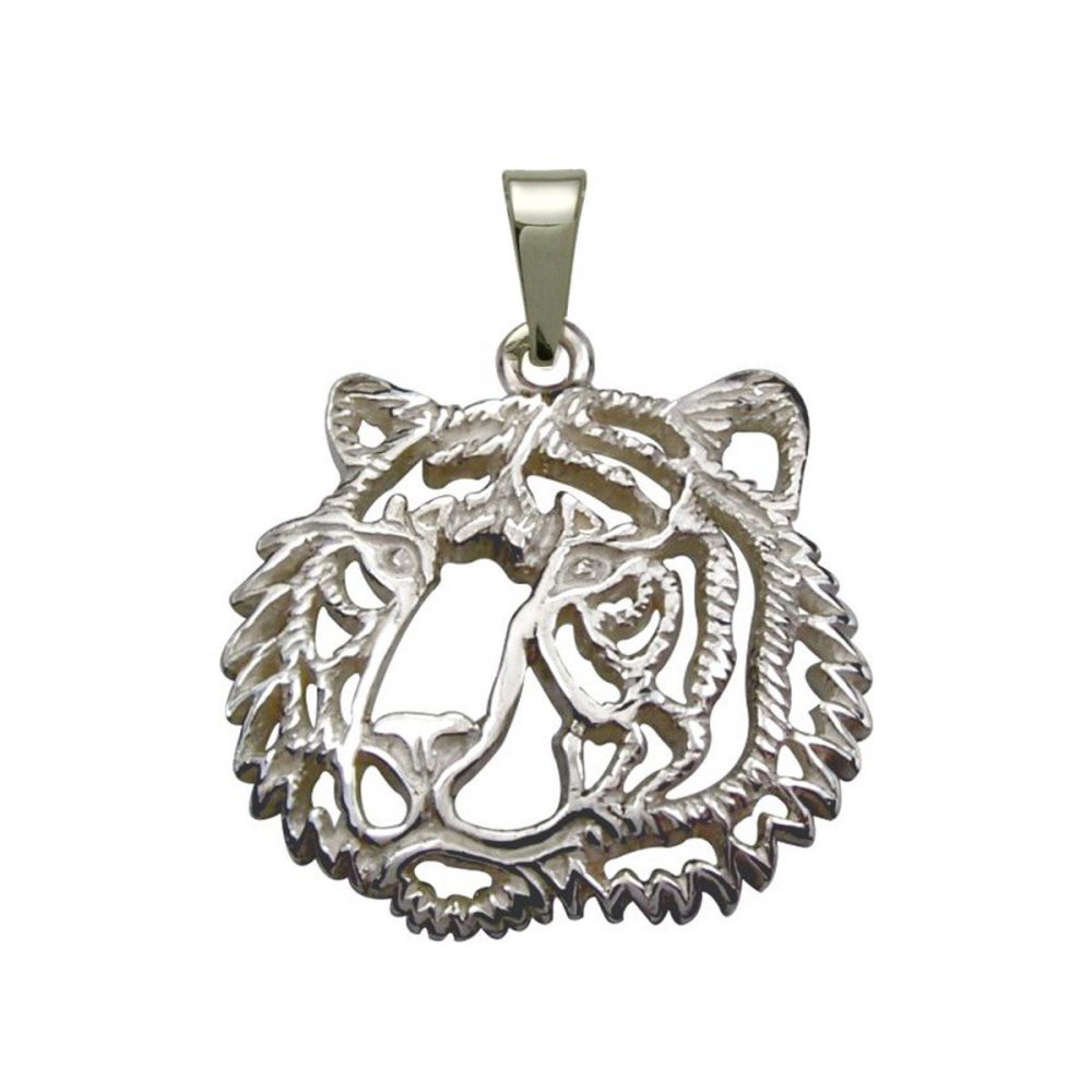 Tiger – silver sterling pendant - 1