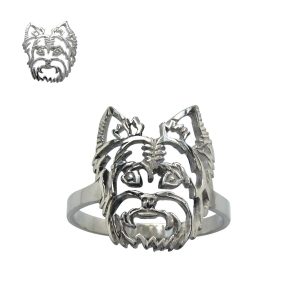 Yorkshire Terrier – Bague en argent 925/1000 - 1