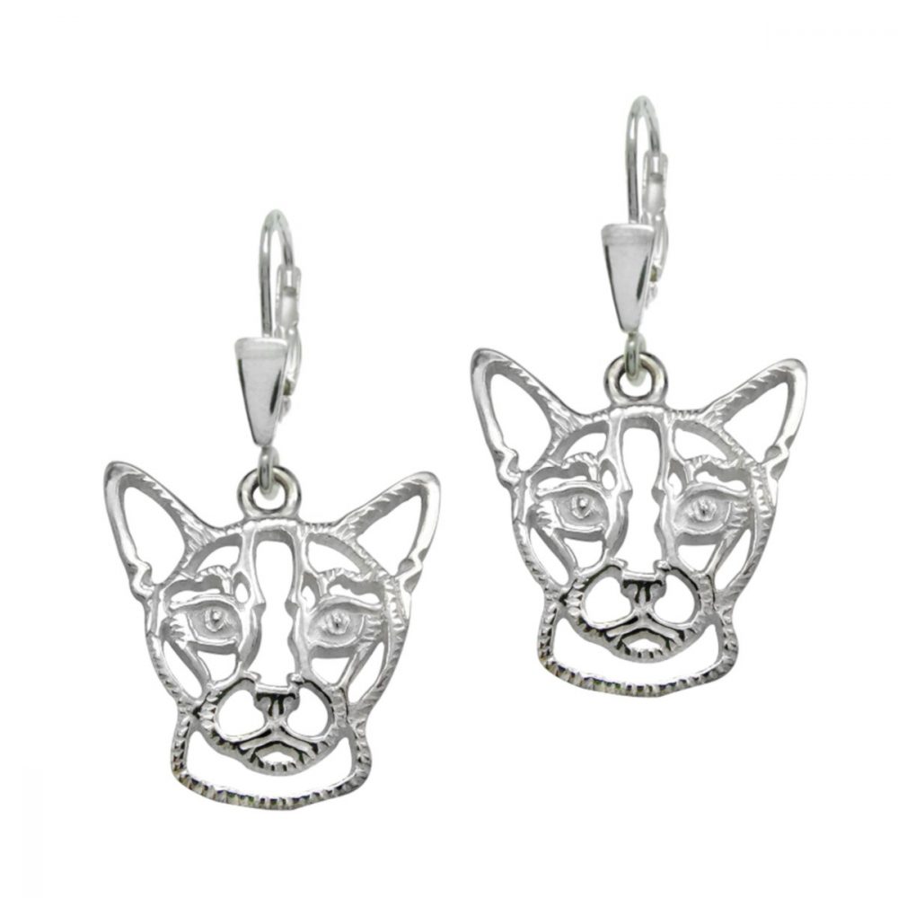 Abyssinian – silver sterling earrings - 1