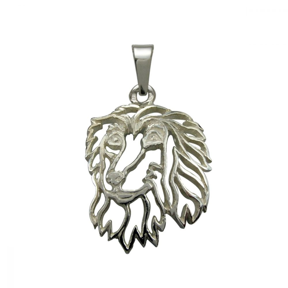 Afghan Hound – silver sterling pendant - 1
