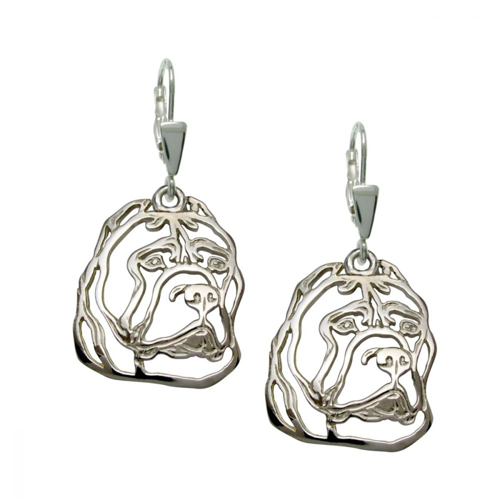 American Bully – silver sterling earrings - 1