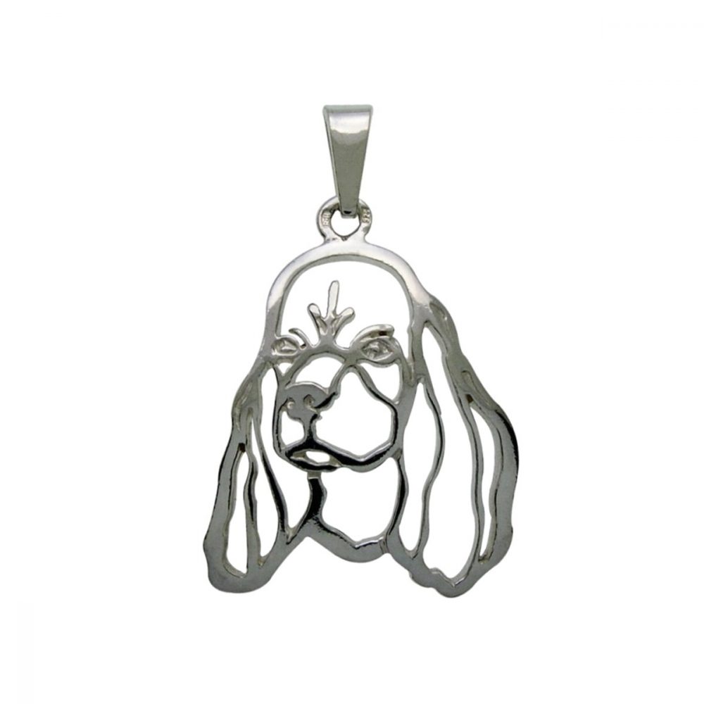 American Cocker Spaniel – silver sterling pendant - 1