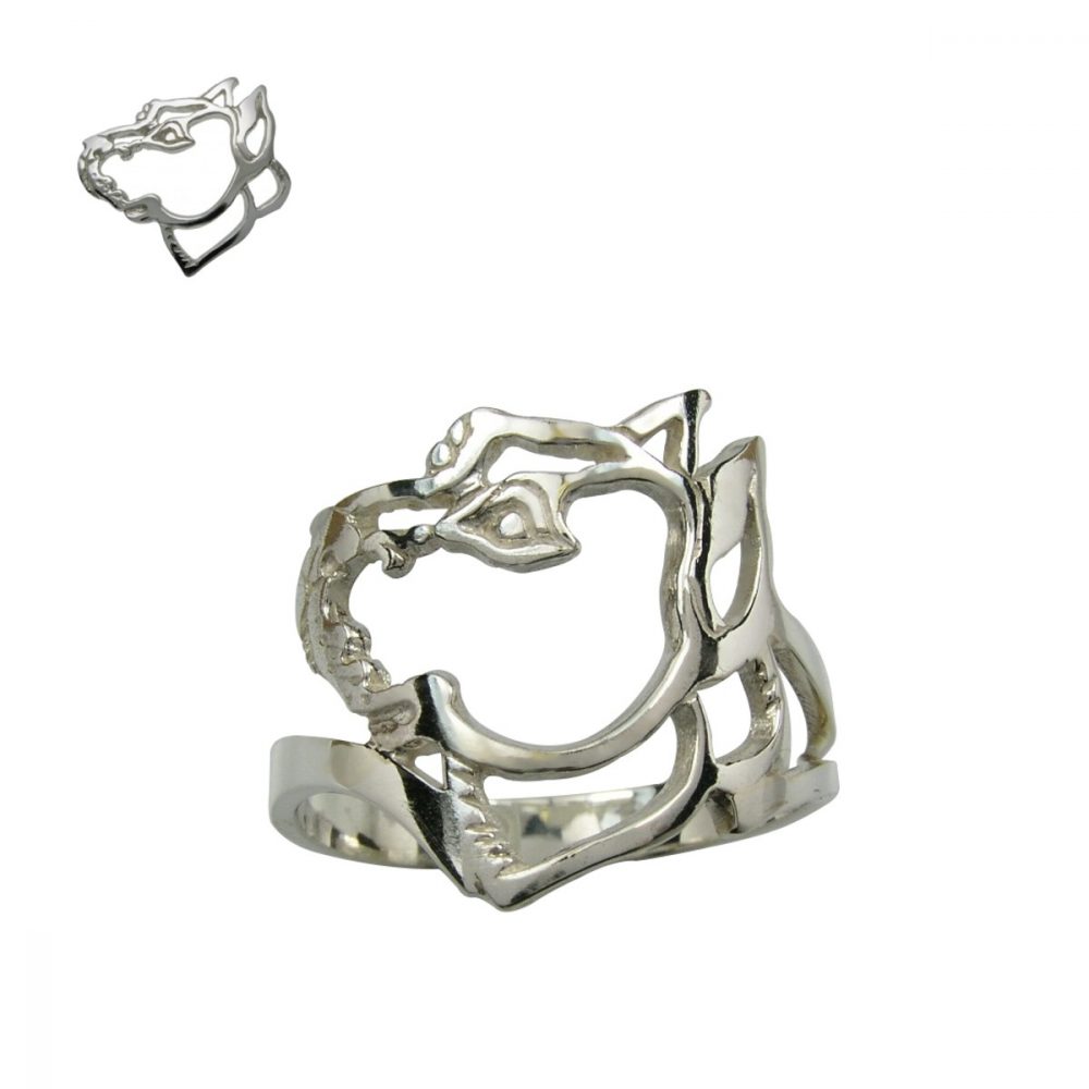 American Pit Bull Terrier I – silver sterling ring - 1