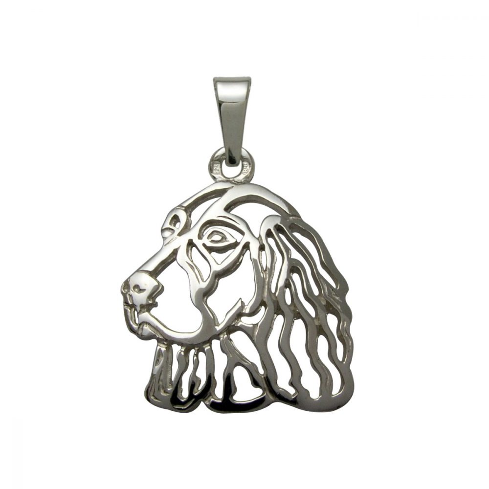 English Springer Spaniel – silver sterling pendant - 1