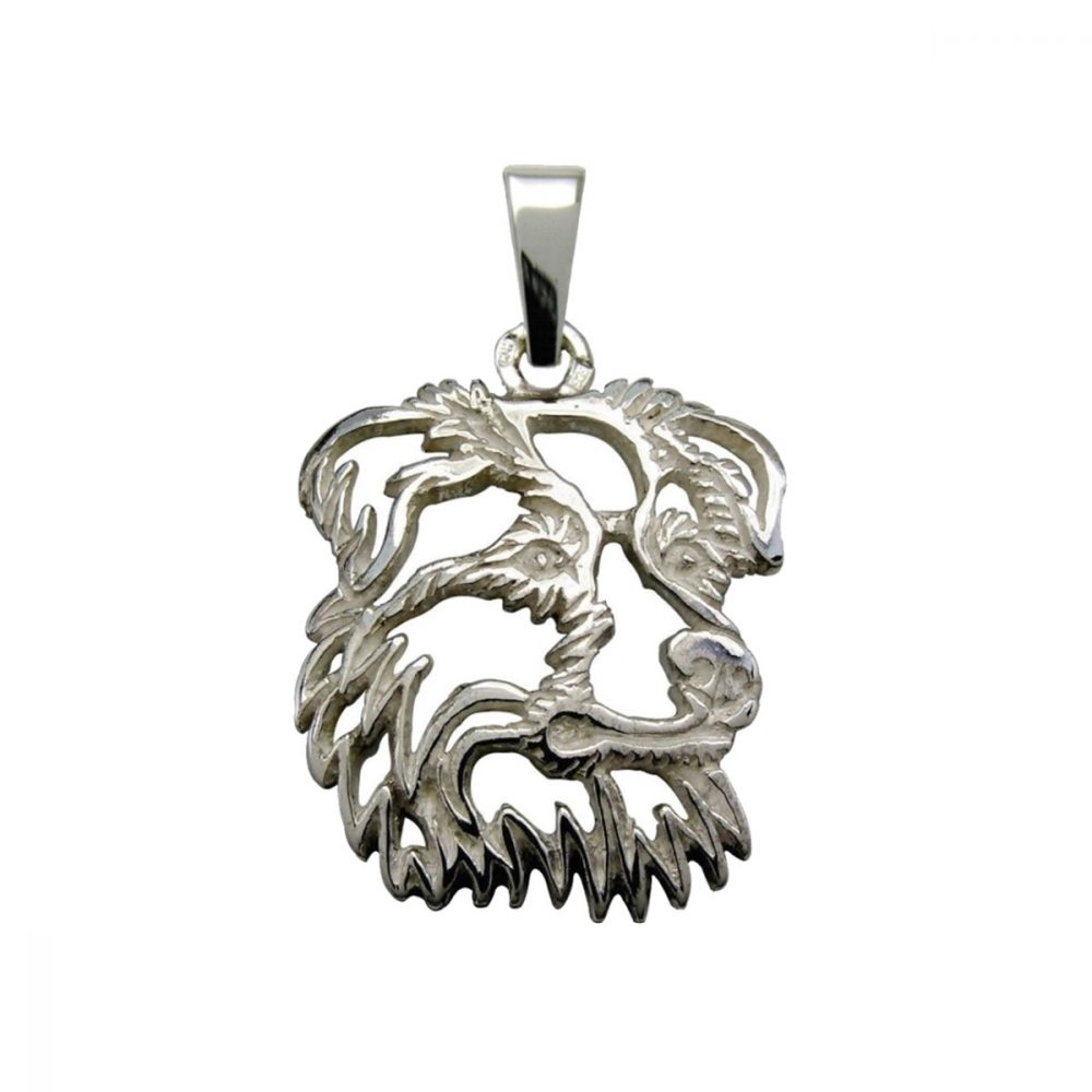 Australian Shepherd – silver sterling pendant - 1