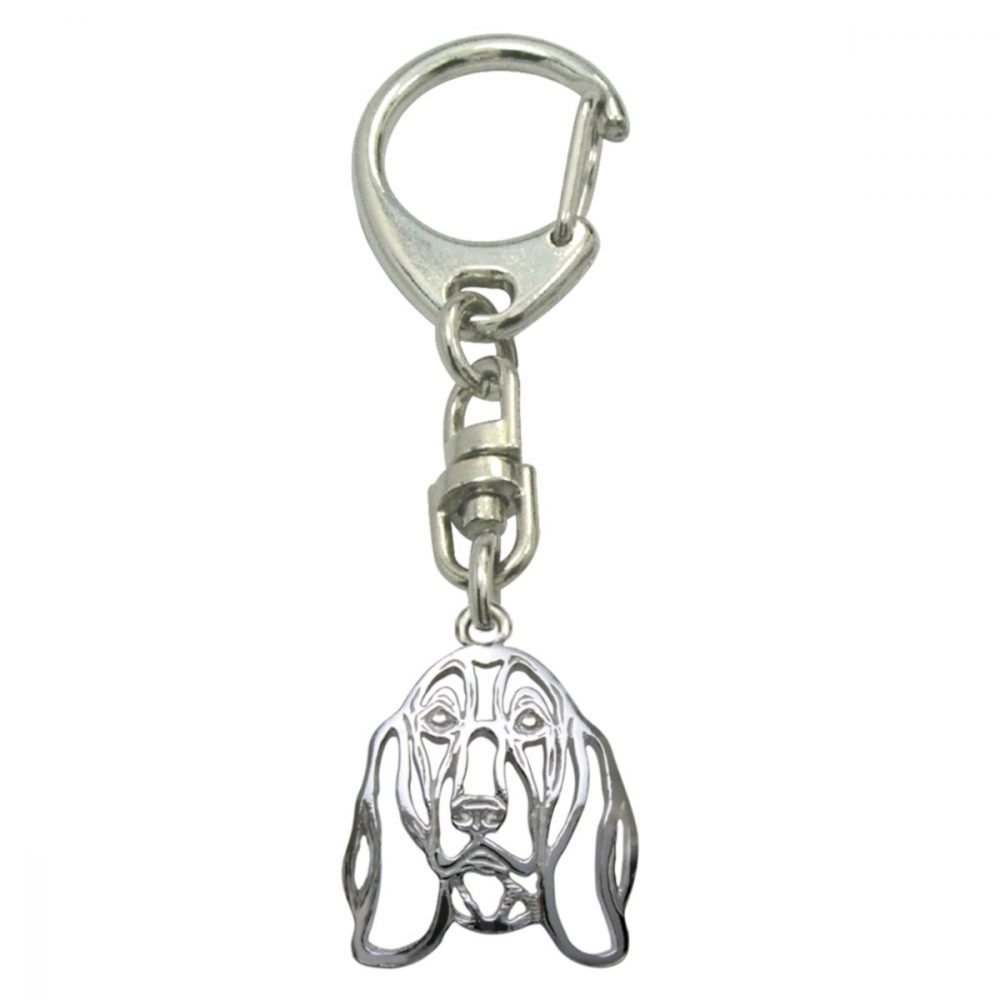 Basset hound II – silver sterling pendant - 1