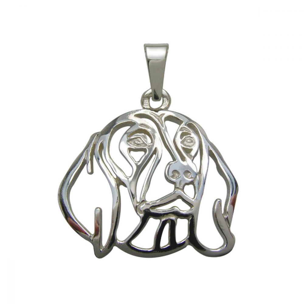 Bavarian Mountain Hound – silver sterling pendant - 1