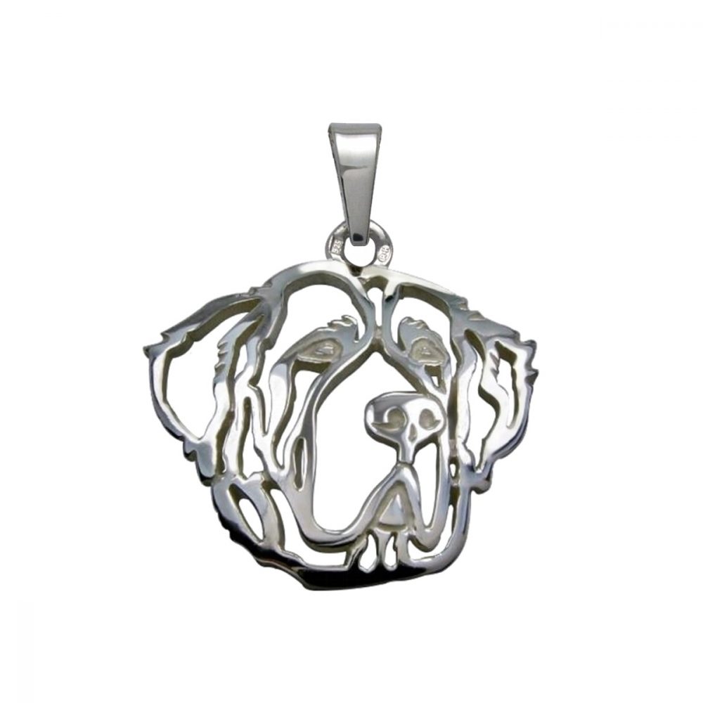 Saint Bernard – silver sterling pendant - 1