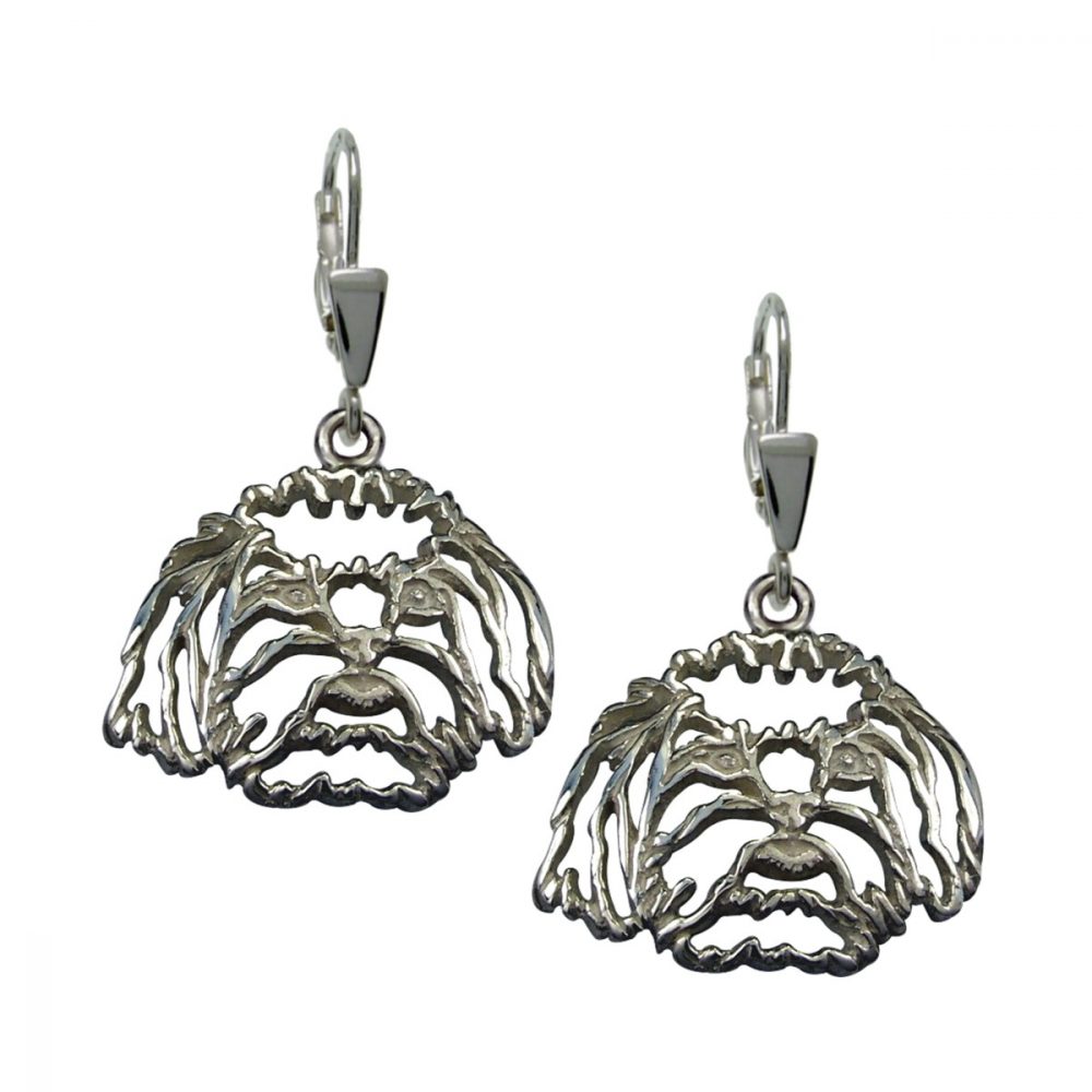 Bichon – silver sterling earrings - 1