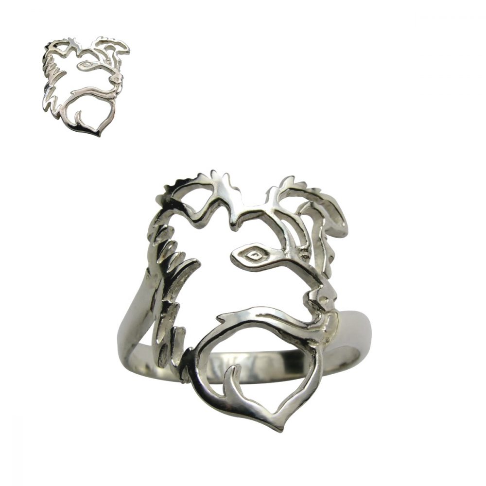 Border kolie – stříbrný prsten 925/1000 - 1