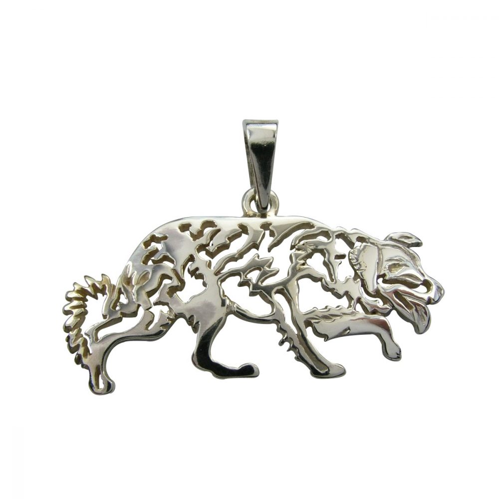 Border collie II – silver sterling pendant - 1