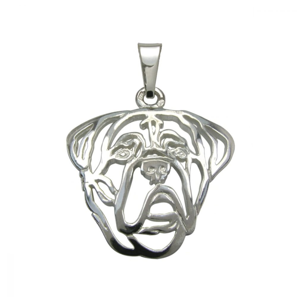 Dogue de Bordeaux – silver sterling pendant - 1