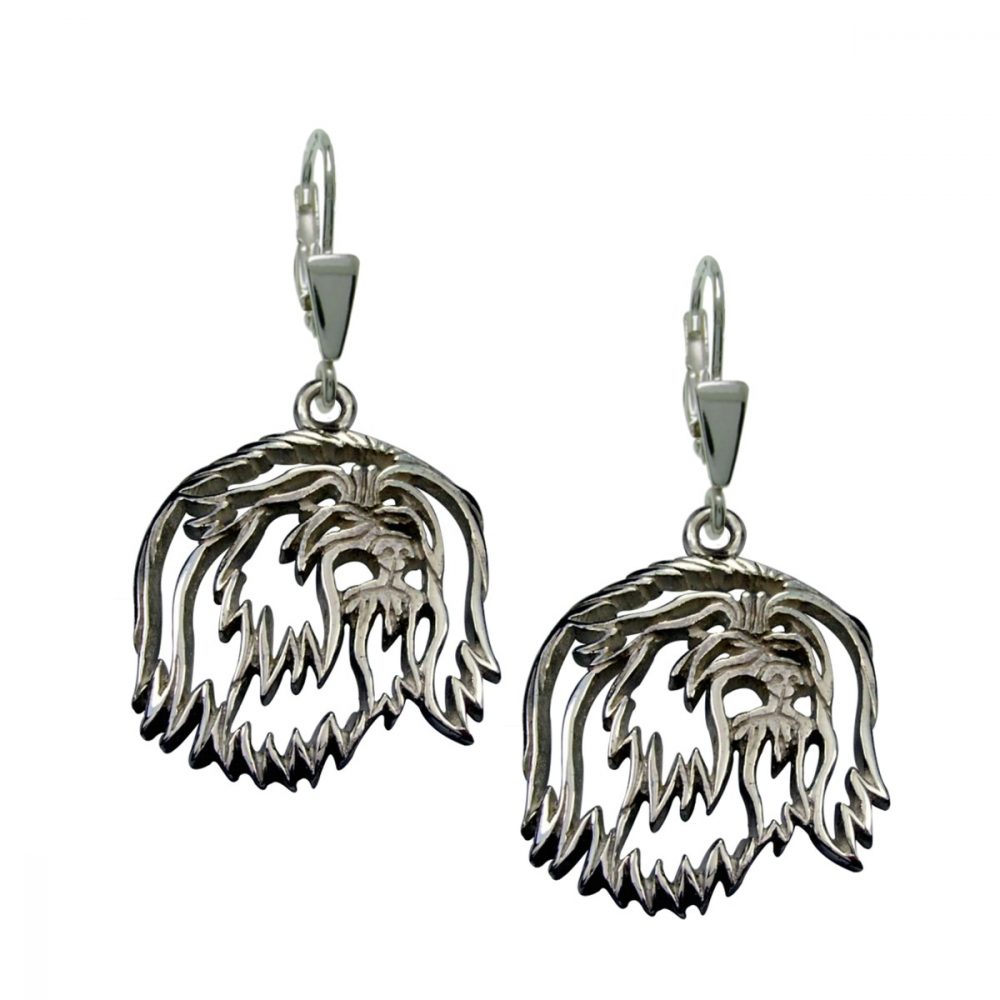 Briard – silver sterling earring - 1