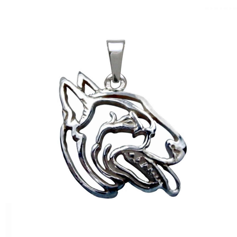 Bull Terrier II – stříbrný přívěšek 925/1000 - 1
