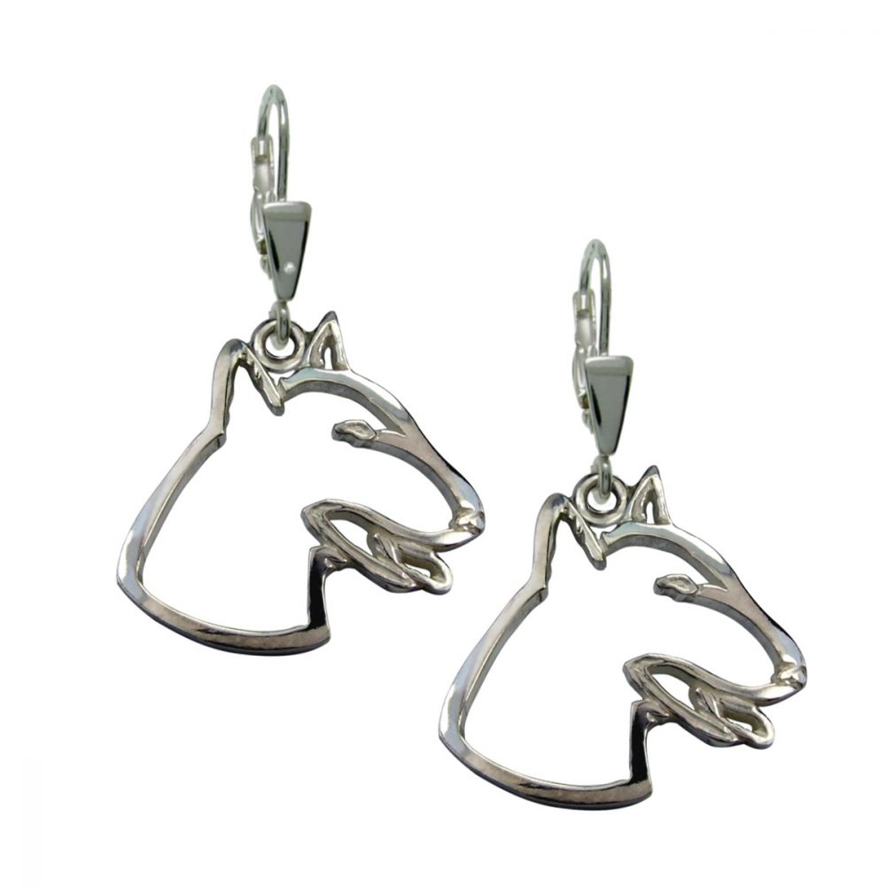 Bull Terrier I – silver sterling earring - 1