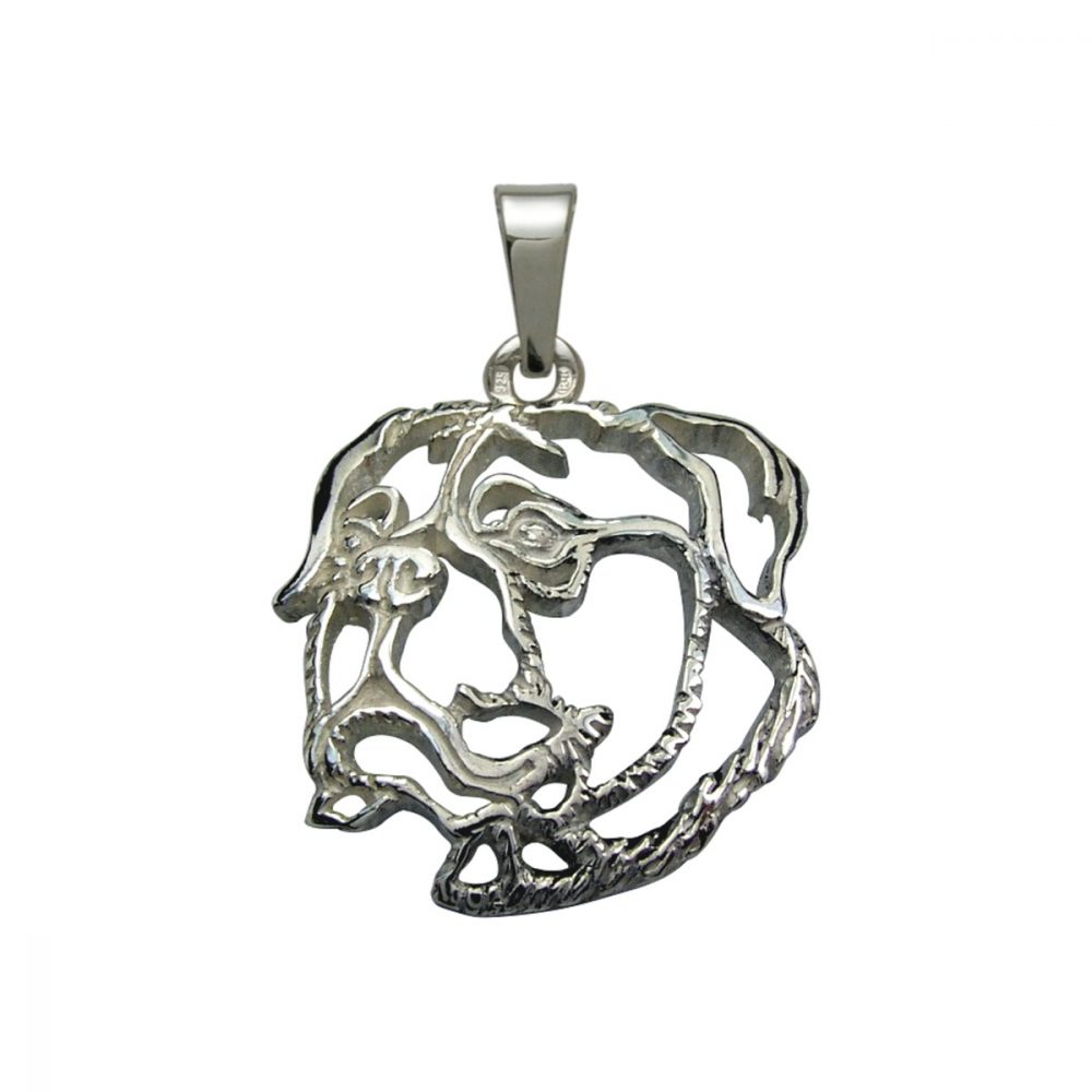Bullmastif- silver sterling pendant - 1