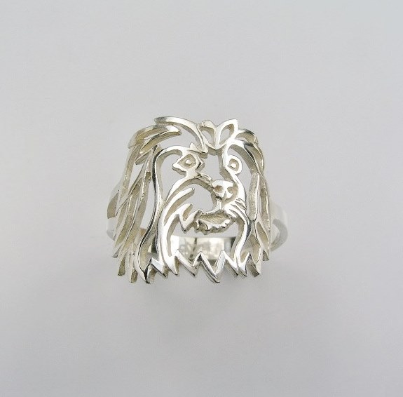 Coton de Tulear – stříbrný prsten 925/1000 - 1