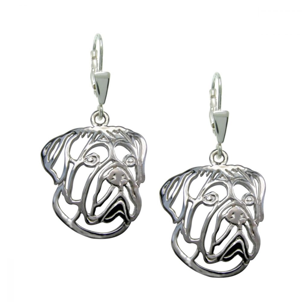 Cane Corso I – silver sterling earrings - 1