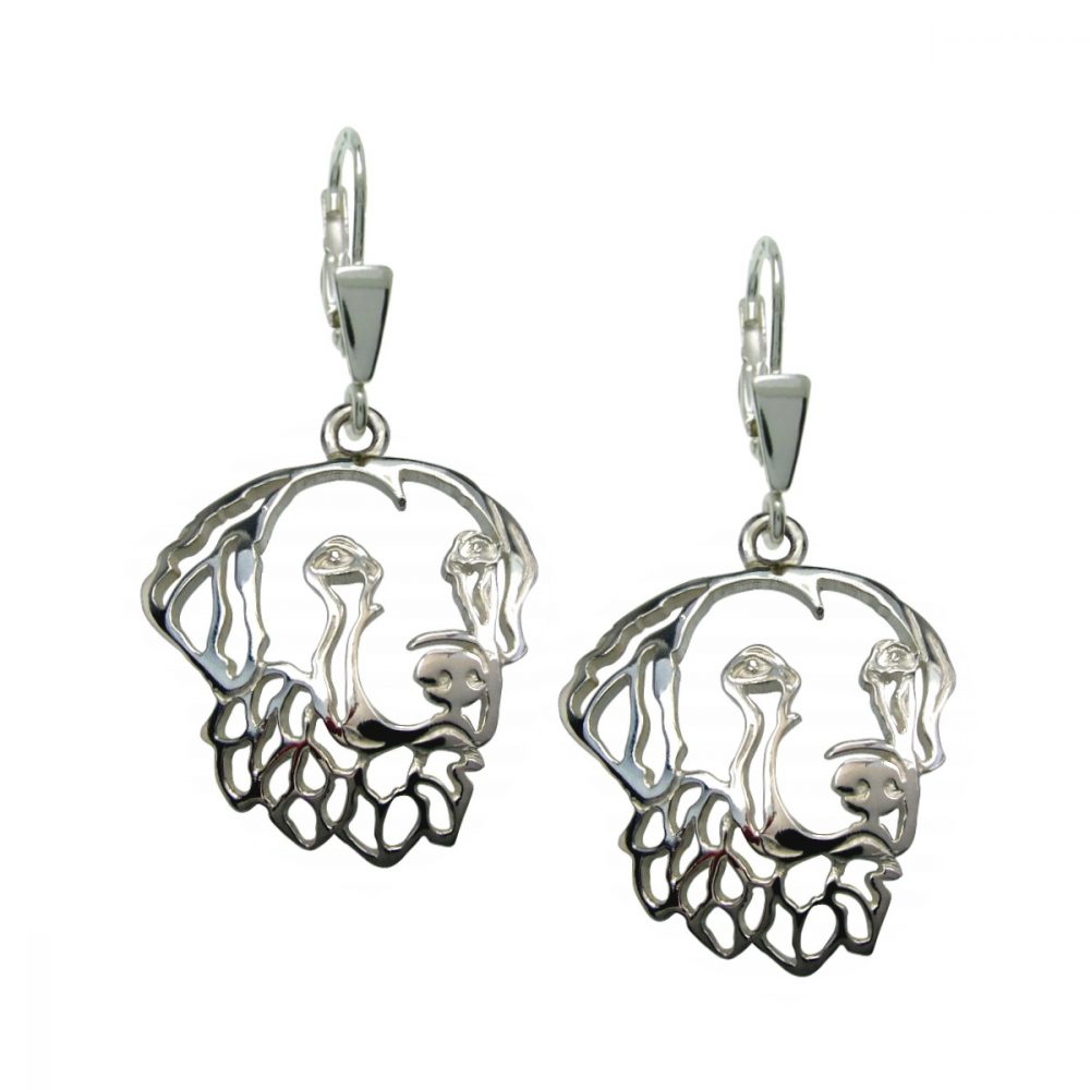 Chesapeake Bay Retriever – silver sterling earrings - 1