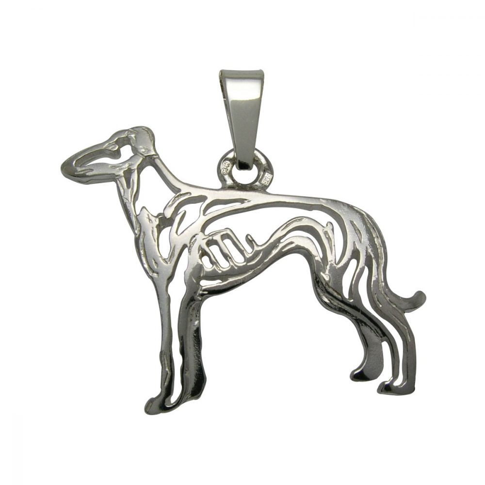 Greyhound  – silver sterling pendant - 1
