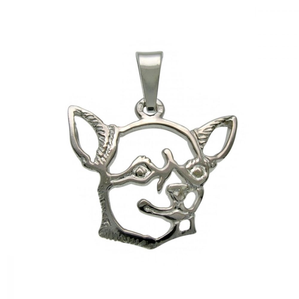 Chihuahua Shorthaired I. – silver sterling pendant - 1