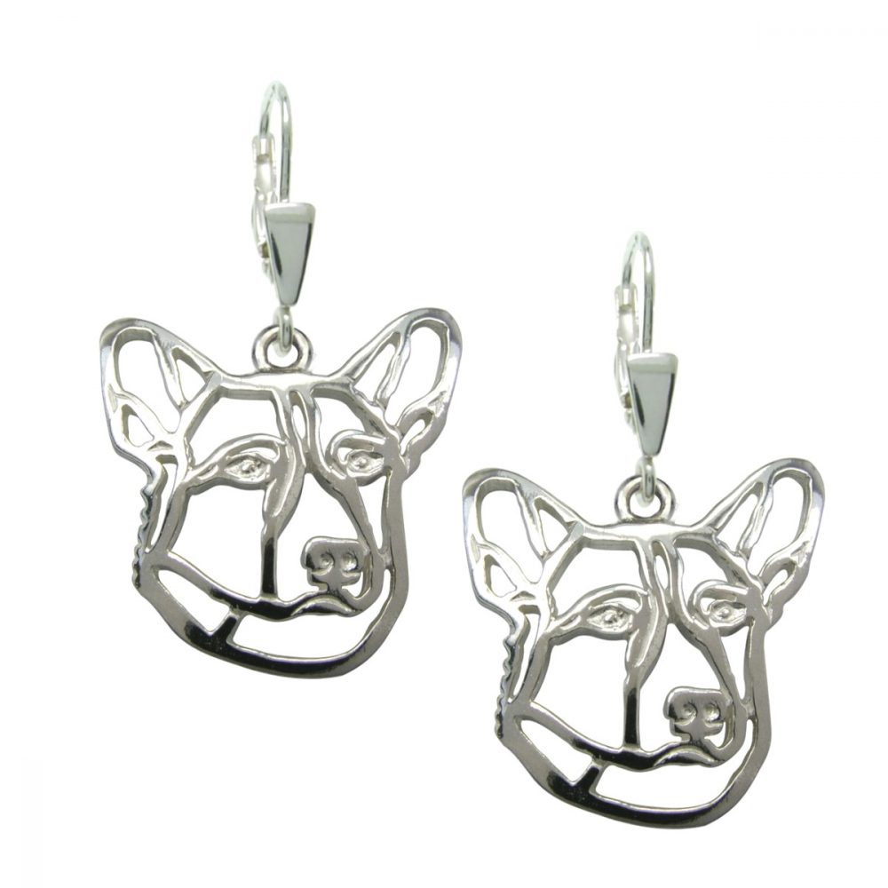 Corgi – silver sterling earrings - 1
