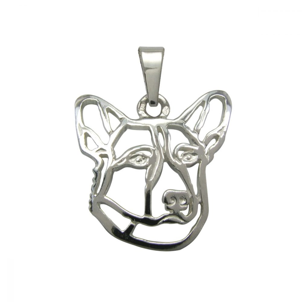 Corgi – silver sterling pendant - 1