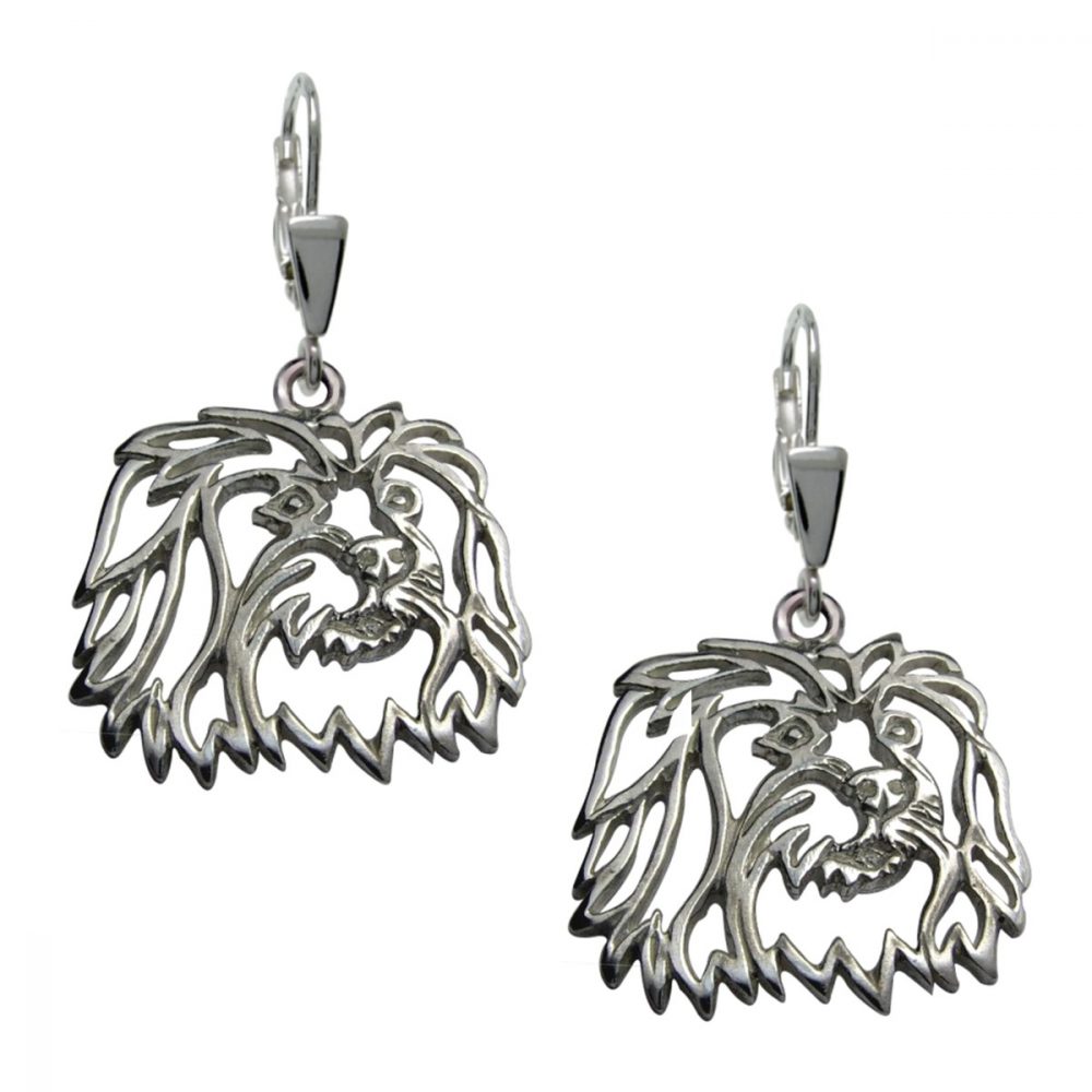 Coton de Tulear – silver sterling earrings - 1