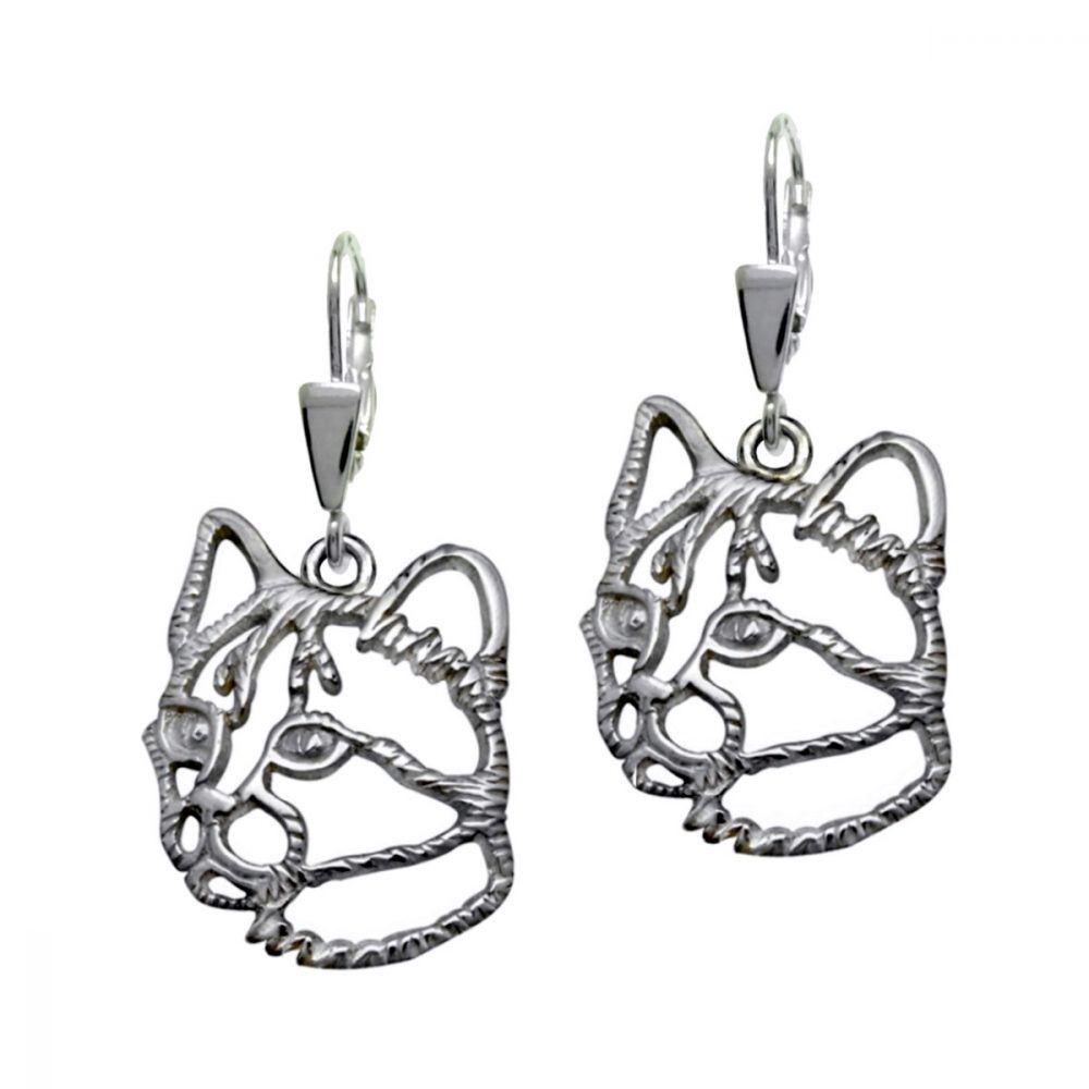 Wildcat – silver sterling earrings - 1