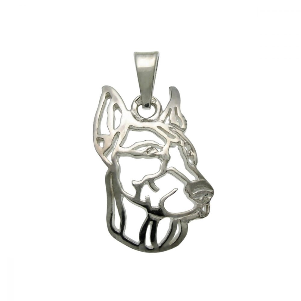 Doberman Pinscher I – silver sterling pendant - 1