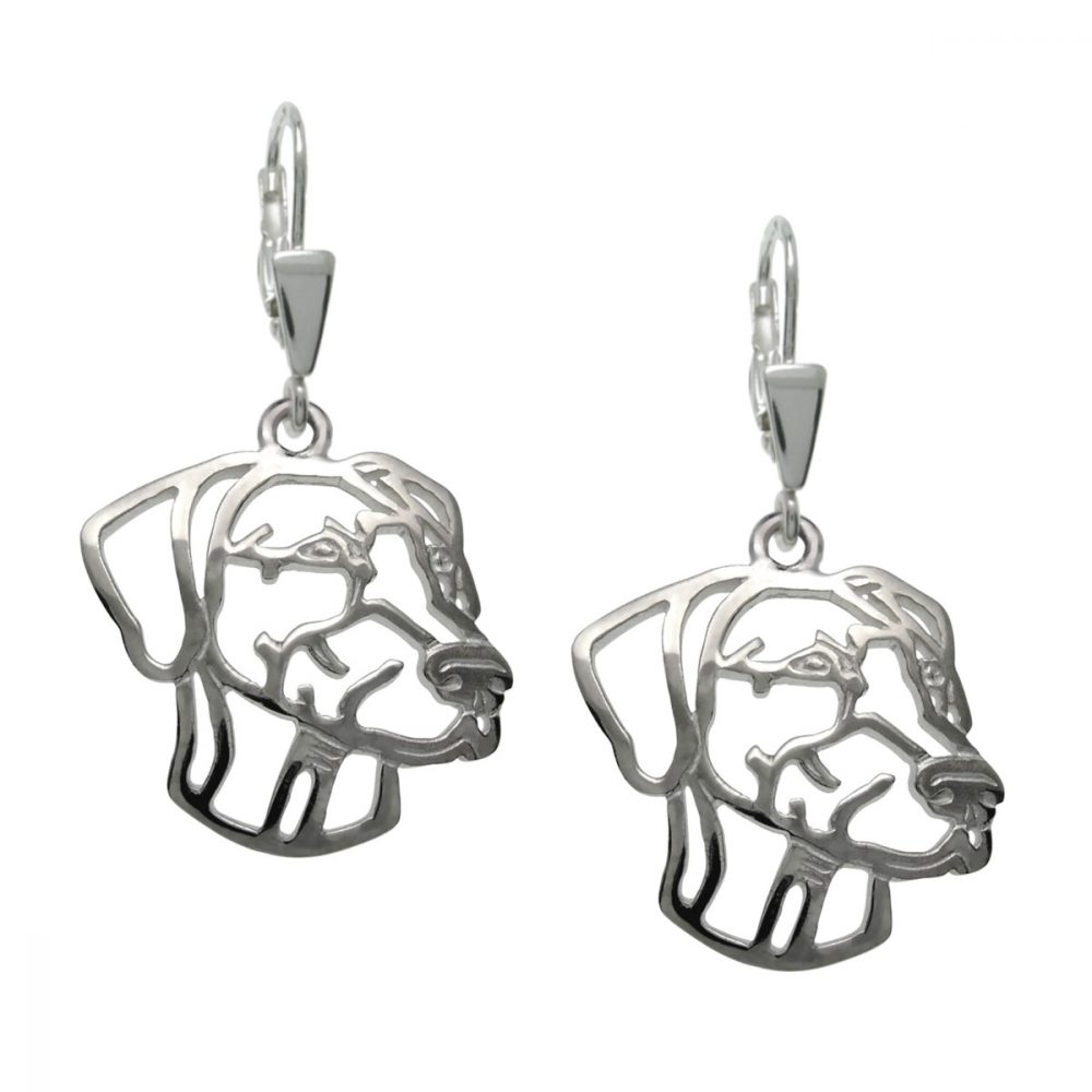 Doberman II – silver sterling earrings - 1
