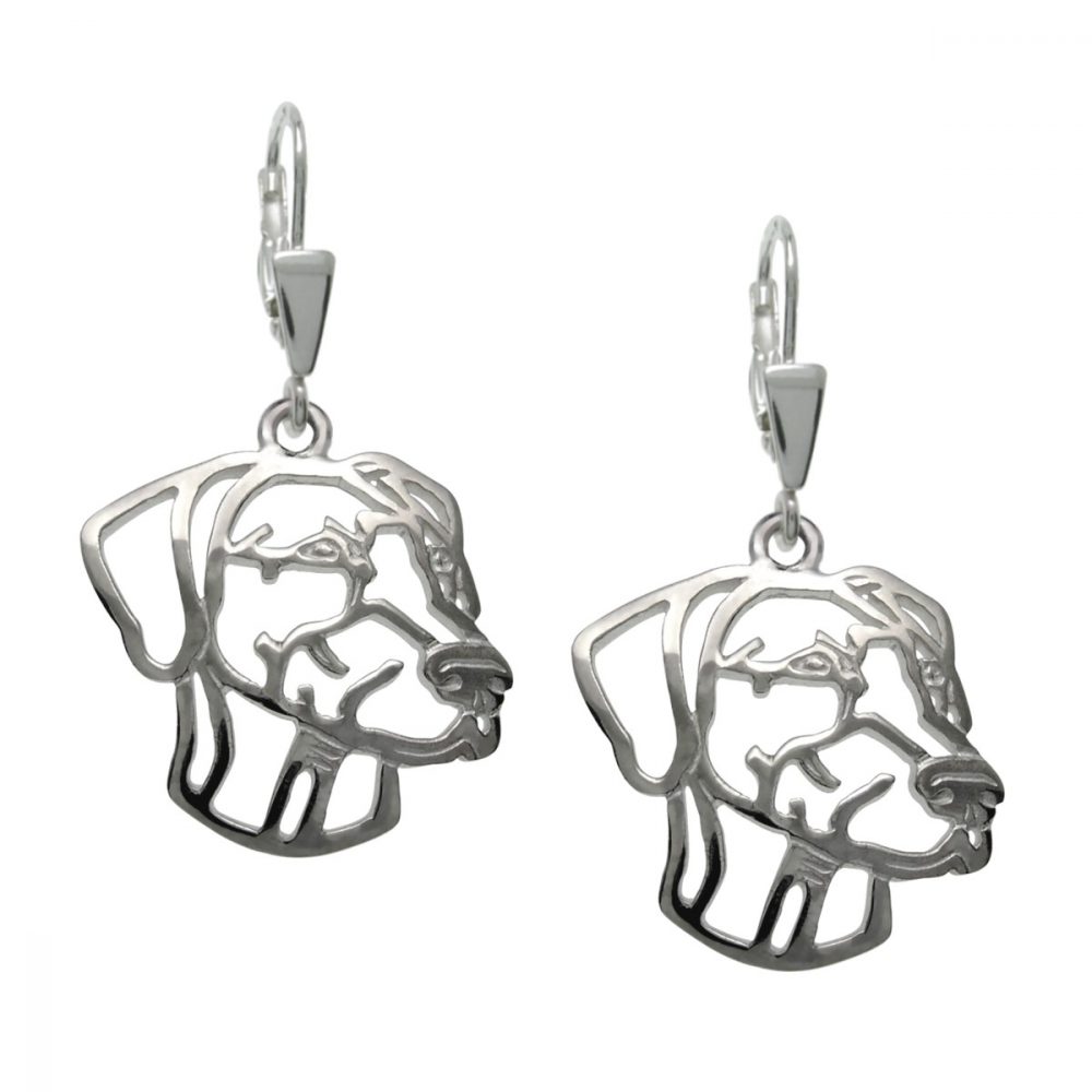 Doberman II – silver sterling earrings - 1