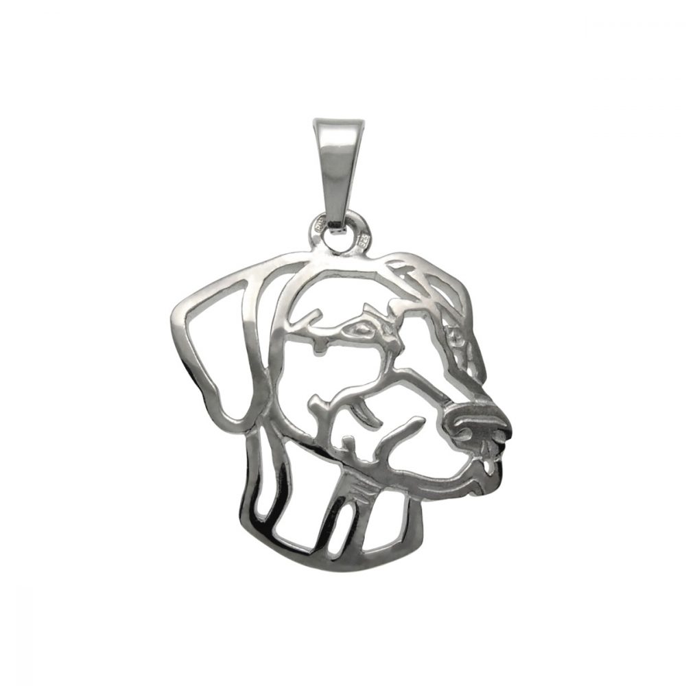 Doberman II – silver sterling pendant - 1