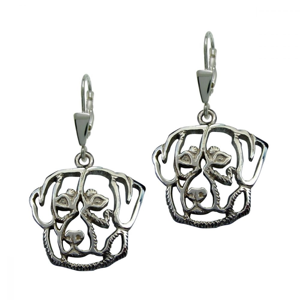 Entlebucher Sennenhund – silver sterling earring - 1
