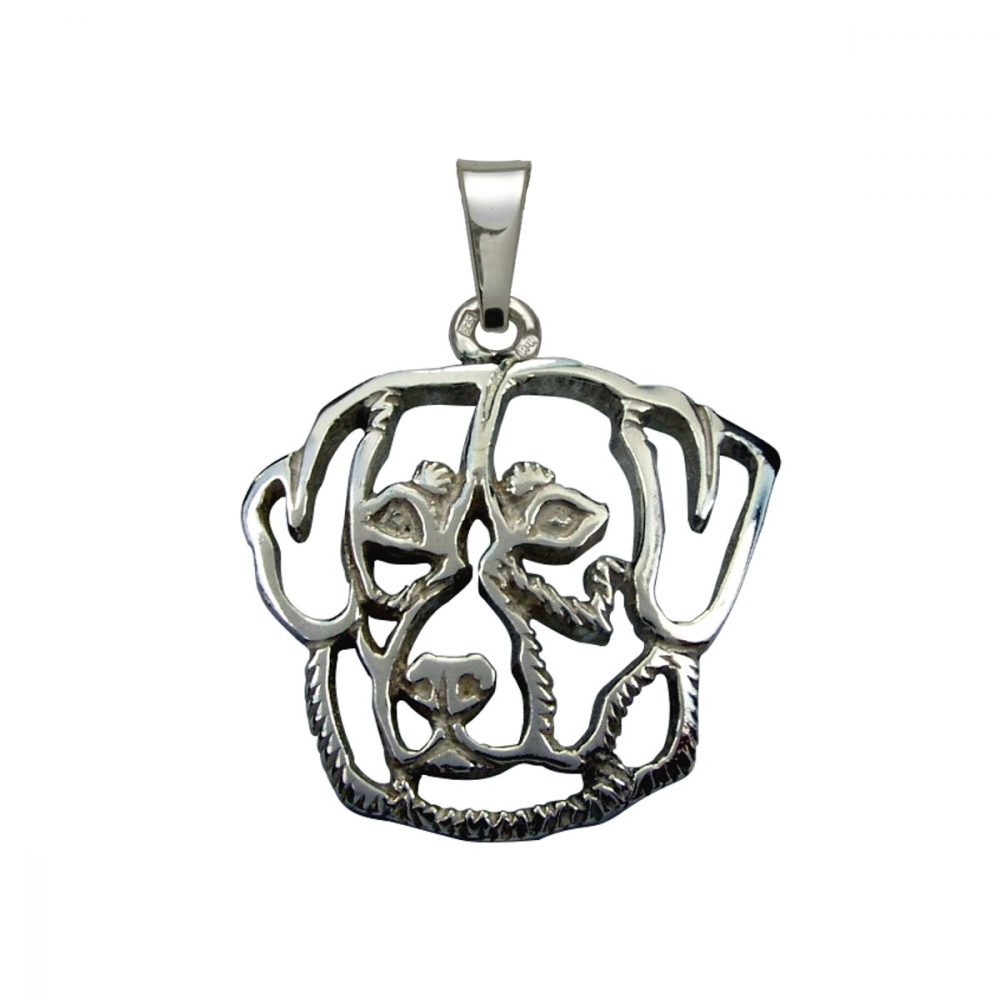 Entlebucher Sennenhund – silver sterling pendant - 1