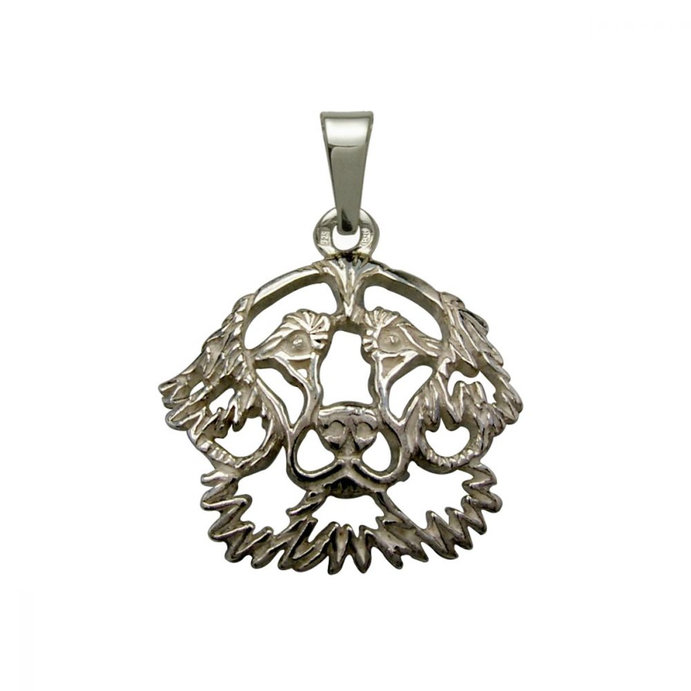 Flat Coated Retriever – silver sterling pendant - 1