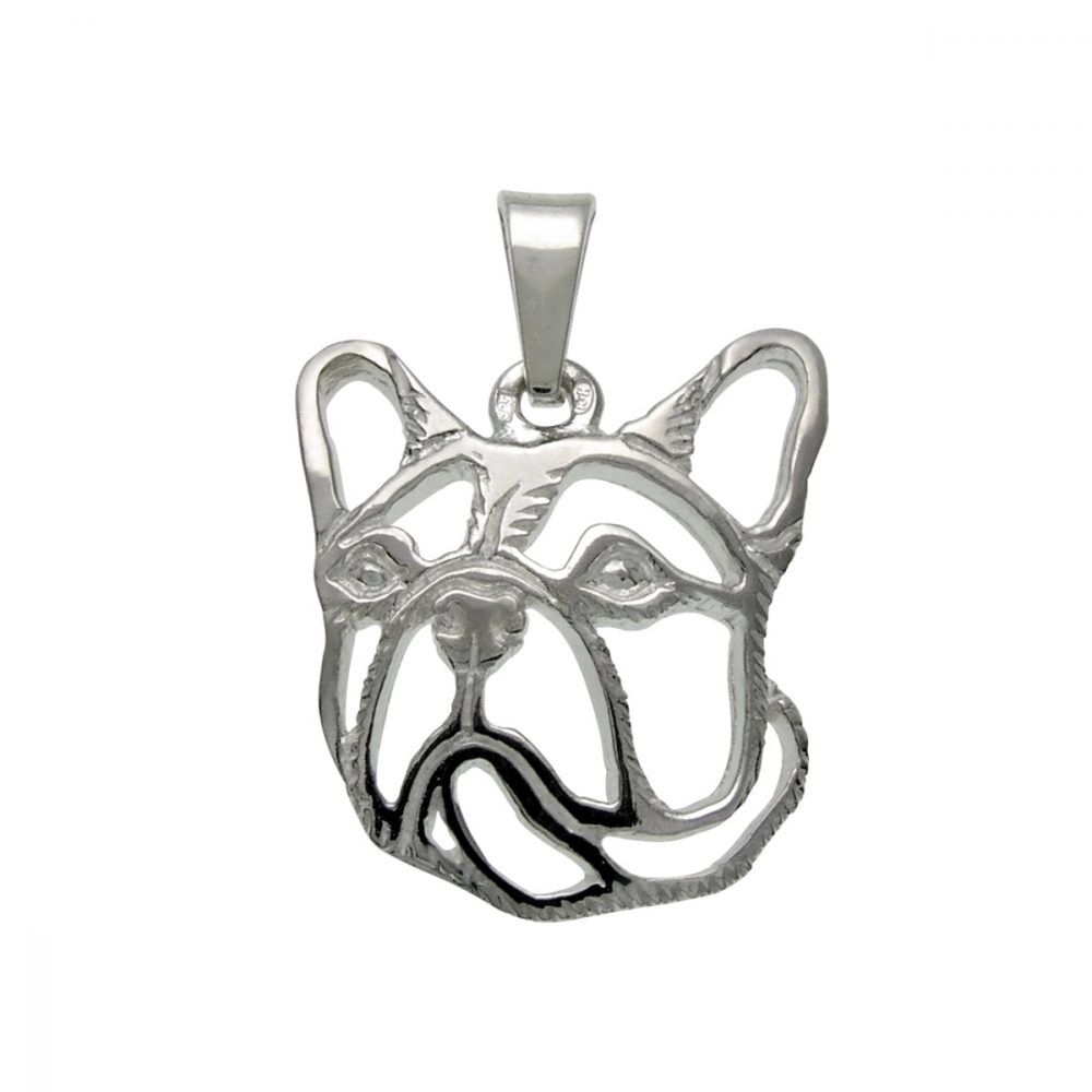 French Bulldog – silver sterling pendant - 1