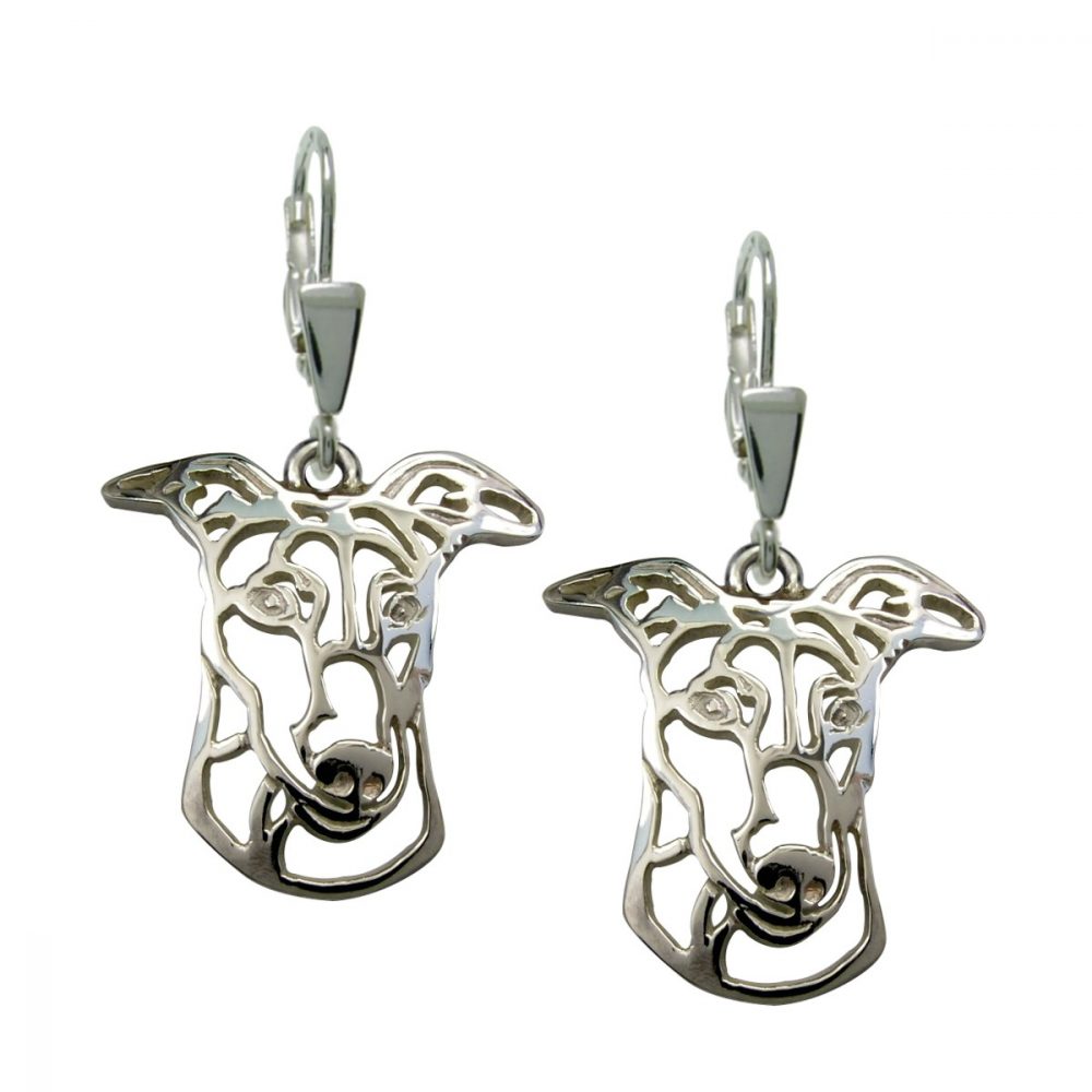 Greyhound – silver sterling earrings - 1