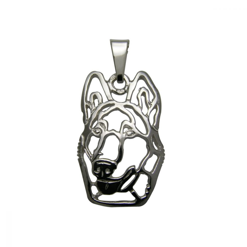 Dutch Shepherd Dog II – silver sterling pendant - 1