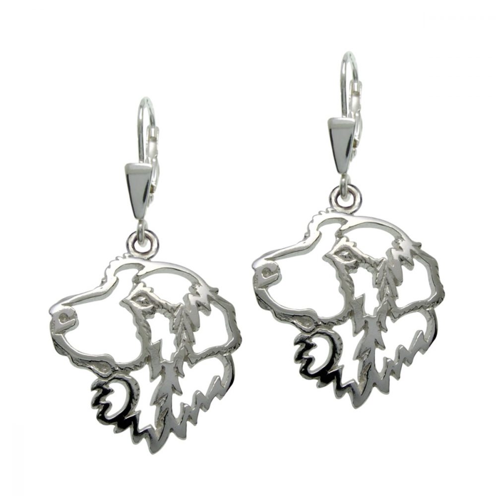 Hovawart – silver sterling earrings - 1
