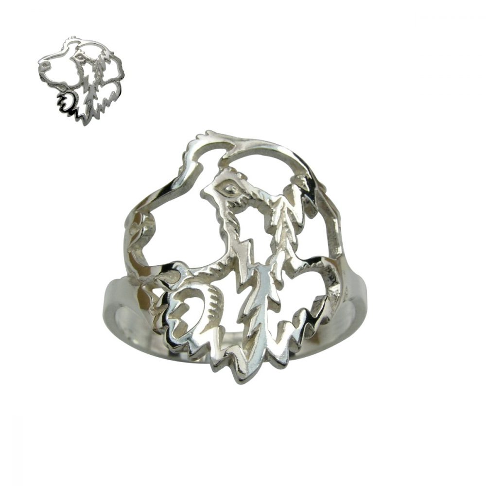 Hovawart – stříbrný prsten 925/1000 - 1