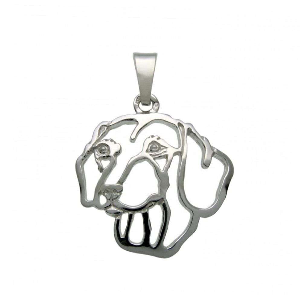 Smooth Dachshund – silver sterling pendant - 1